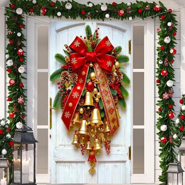 🎄Christmas Door Frame Banner – Festive Santa, Snowman & Holiday Designs🎅🎁