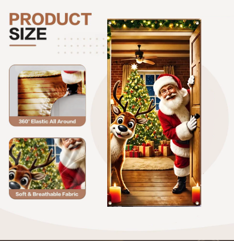 🎄Christmas Door Frame Banner – Festive Santa, Snowman & Holiday Designs🎅🎁