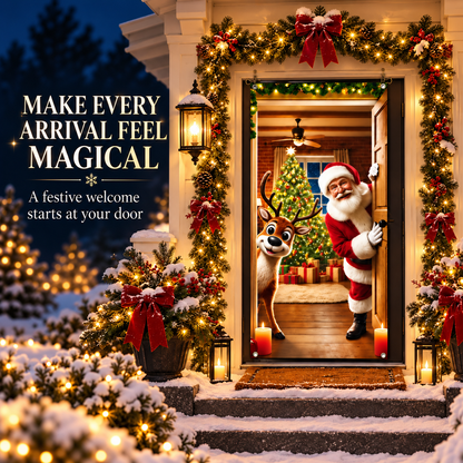 🎄Christmas Door Frame Banner – Festive Santa, Snowman & Holiday Designs🎅🎁