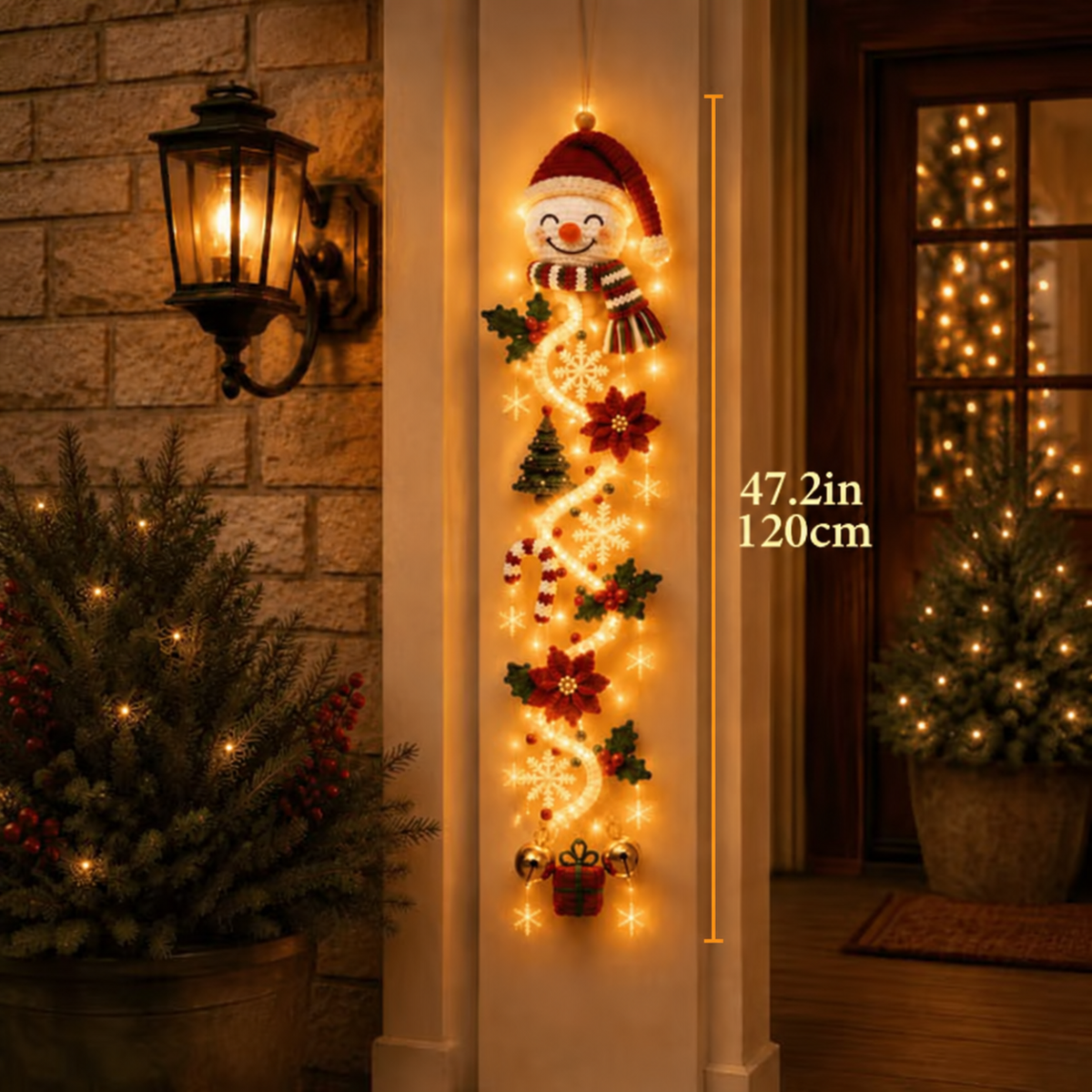 ⏳ 50% OFF TODAY – 🎄 Glowing Christmas Door Hanger | Light Up Your Doorway with Christmas Magic✨