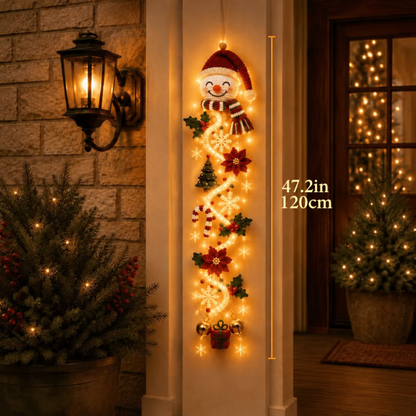 ⏳ 50% OFF TODAY – 🎄 Glowing Christmas Door Hanger | Light Up Your Doorway with Christmas Magic✨