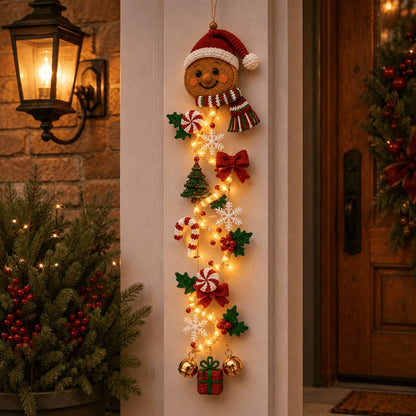 ⏳ 50% OFF TODAY – 🎄 Glowing Christmas Door Hanger | Light Up Your Doorway with Christmas Magic✨