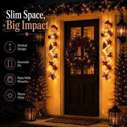 ⏳ 50% OFF TODAY – 🎄 Glowing Christmas Door Hanger | Light Up Your Doorway with Christmas Magic✨