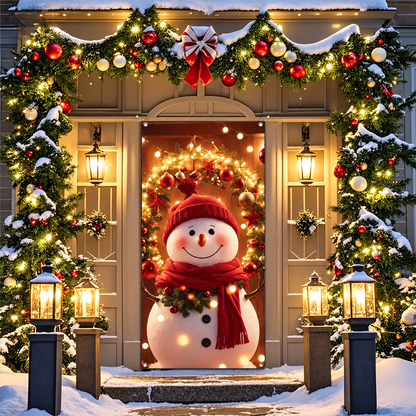 🎄Christmas Door Frame Banner – Festive Santa, Snowman & Holiday Designs🎅🎁