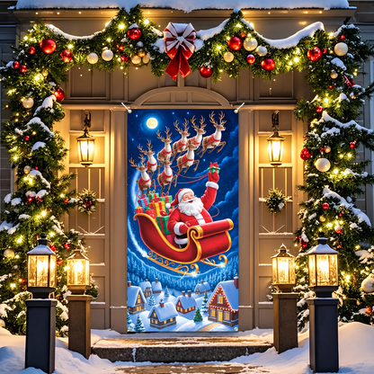 🎄Christmas Door Frame Banner – Festive Santa, Snowman & Holiday Designs🎅🎁