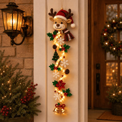 ⏳ 50% OFF TODAY – 🎄 Glowing Christmas Door Hanger | Light Up Your Doorway with Christmas Magic✨