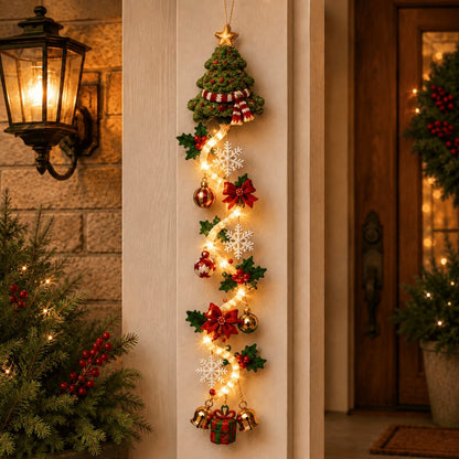 ⏳ 50% OFF TODAY – 🎄 Glowing Christmas Door Hanger | Light Up Your Doorway with Christmas Magic✨