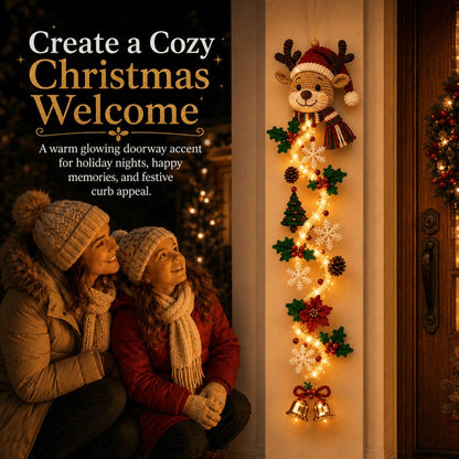 ⏳ 50% OFF TODAY – 🎄 Glowing Christmas Door Hanger | Light Up Your Doorway with Christmas Magic✨